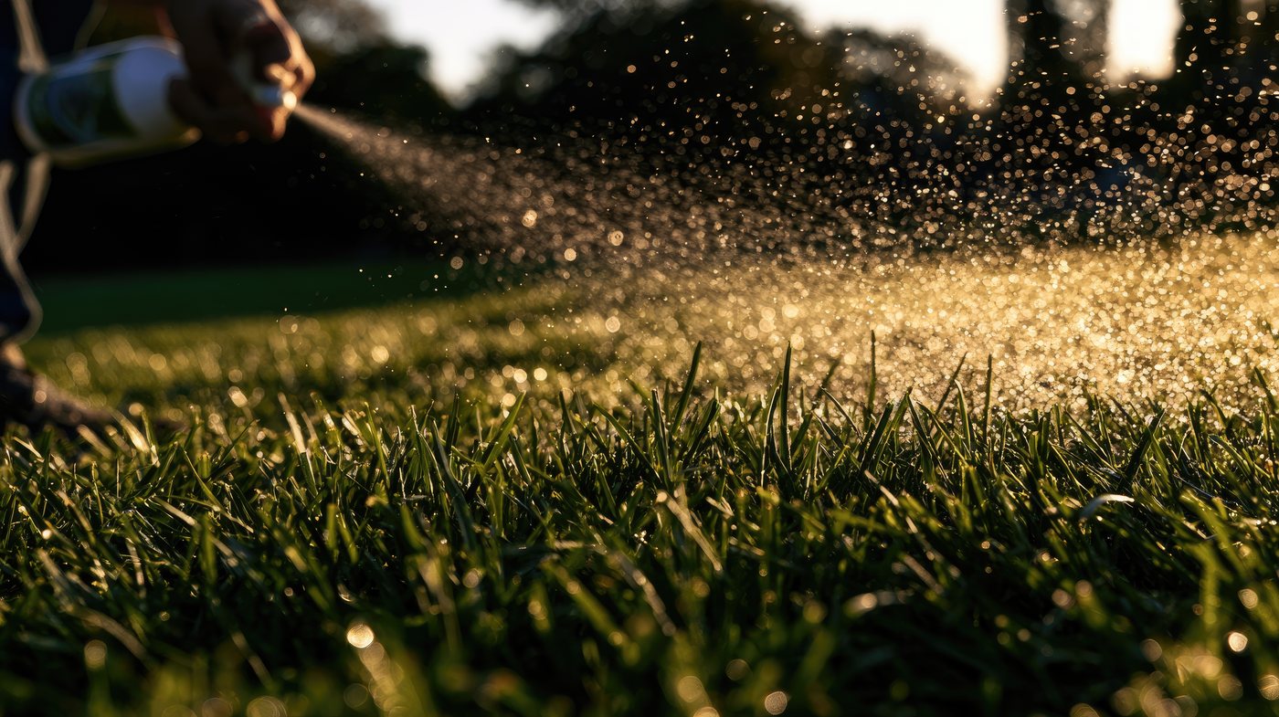 Season-timed feeding and weed control spray in Nashville, TN by Bryan Lawn Care