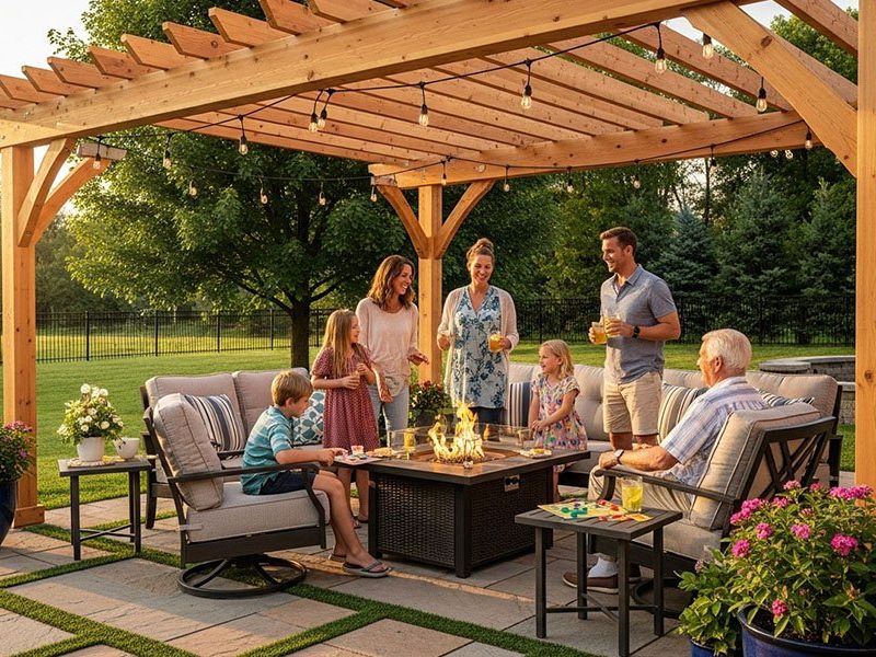 Outdoor living space in Nashville, TN